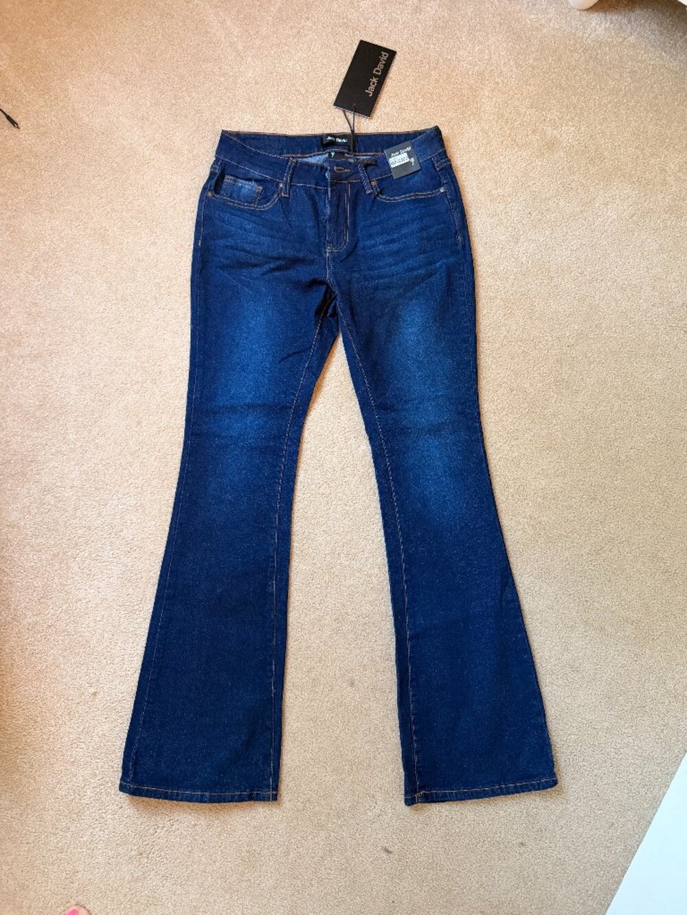 Jack David Jeans size 7 stretch boot cut